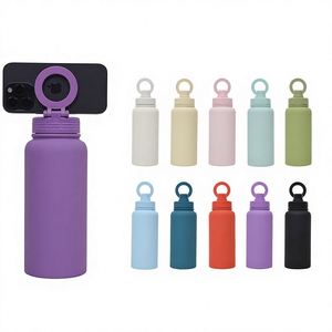 Termo de Acero Inoxidable de Gran Capacidad (1L) con Aislamiento al Vacío, Soporte Magnético para Teléfono, Diseño Moderno y Minimalista - Product Image 1