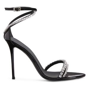 Zapatos enjoyados de lujo, Sandalias de tacón de diamantes de imitación de cristal de alta calidad de diseñador para mujeres y damas 2024 - Product Image 2