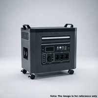 Conteneur portable de stockage d'énergie LiFePO4, alimentation mobile, contrôleur MPPT, onduleur à onde sinusoïdale pure pour la sauvegarde solaire domestique