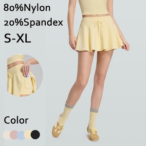 Jupe-short de tennis YIYI pour <span class=keywords><strong>femme</strong></span>, jupe plissée <span class=keywords><strong>taille</strong></span> haute avec cordon de serrage et poches, idéale pour le badminton et le <span class=keywords><strong>golf</strong></span> - Product Image 1