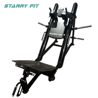 Entraînement équipement de gymnastique en acier Commercial réglable Hack Squat Machine plaque bras et jambes chargés formateur pour la musculation