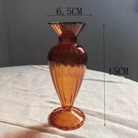 Vase à fleurs en verre créatif coloré pour aromathérapie hydroponique, centre de table moderne et minimaliste pour salon