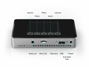 Mini projecteur intelligent Android A6, projecteur de poche DLP 3D, source de lumière LED avec haut-parleur intégré et prise UK, objectif AC - Product Image 6