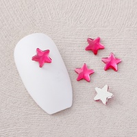 Strass en verre en vrac à dos plat en forme de cœur de 5 mm, 26 couleurs, pour nail art, accessoires vestimentaires personnalisés, qualité 5A, vente en gros VC