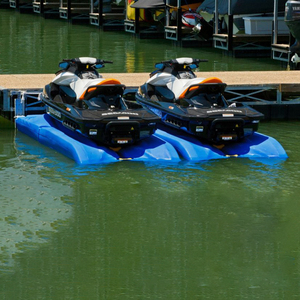 Vente d'usine, quai flottant pour <span class=keywords><strong>bateau</strong></span> à <span class=keywords><strong>moteur</strong></span> rempli de mousse avec roues, utilisé pour soulever les jet-skis - Product Image 6
