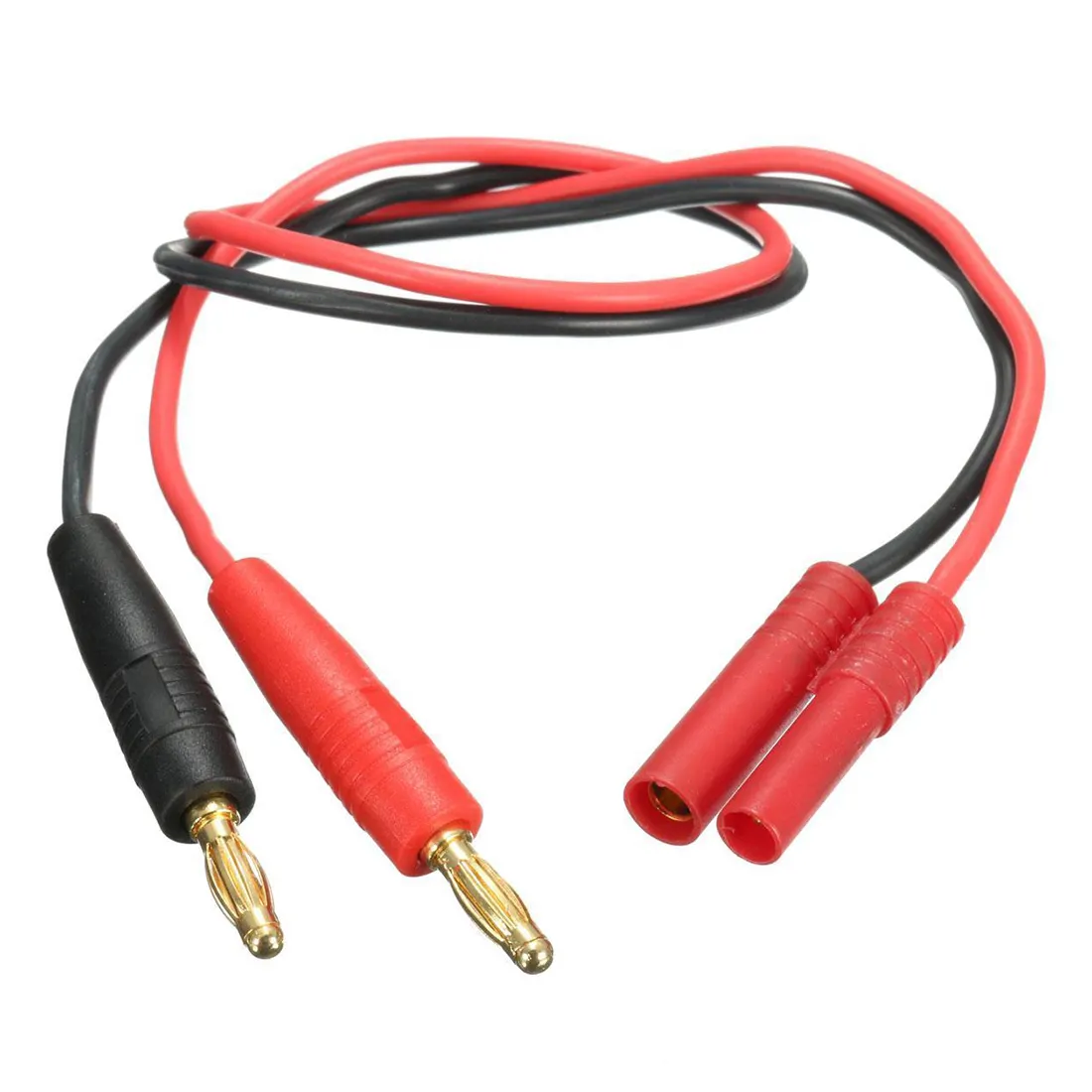 HXT 4.0mm Bullet Connector to 4.0mm Gold Male Banana Plugs Charging Cable
