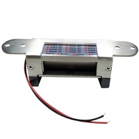Serrure électrique à verrouillage par signal à cinq fils avec retour d'information, sortie de signal relais NO NC, verrouillage cathodique, compatible DC12V DC24V
