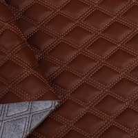 PVC Diagonal Plaid Brodé Éponge En Cuir Double Ligne Étanche Caractéristique Sièges De Voiture Canapé Sac Produits En Relief Fait PU