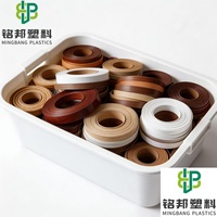 Bande de chant en PVC/ABS écologique personnalisée pour la finition des bords, surface lisse, pour meubles de bureau et pièces de meuble, vente en gros