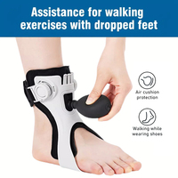 Attelle pour pied tombant Afo, attelle orthopédique ajustable pour la cheville, attelle pour pied tombant, attelle de traction pour fracture de jambe, attelle pour genou pour pied tombant