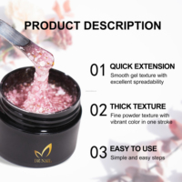 Nouveau Gel UV/LED HEMA-Free 2026 Sakura Spring Vibe Flakes pour Extension d'Ongles, Gel Soak Off pour Nail Art, Vente en Gros