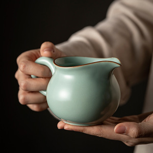 Juego de tazas de porcelana Tianqing Ru Kiln Fairness Cup, redondas, sin tapa, para té Kung Fu - Product Image 2