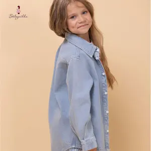 Stilnyashka Dolce-Jacket24-1 Spring Fall Kids Girls Jackets Fashion Children's Clothing Girls Denim Jacket Blue Girls Clothing