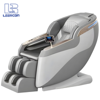 Silla de Masaje Ergonómica de Cuerpo Completo LEERCON con Sistema de Tracción SL, Modo Shiatsu de Tejido Profundo y Rodillos Ajustables para Amasar Pantorrillas