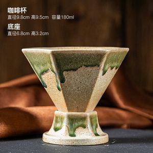 Tazza da caffè creativa leggera di lusso in ceramica con Design esagonale tazza da acqua ad alto valore per tè pomeridiano tazza da caffè - Product Image 4