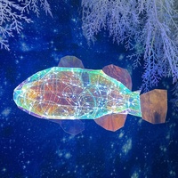 Lanterne de poisson LED populaire de haute qualité Décoration de festival de mariage d'animaux marins uniques