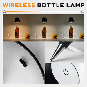 Lampe de table à commande tactile, luminosité réglable, rechargeable par USB, lumière LED douce et chaude, veilleuse, <span class=keywords><strong>vin</strong></span> - Product Image 2