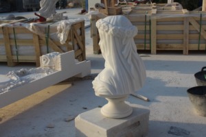 <span class=keywords><strong>Escultura</strong></span> de Piedra Natural a Precio de Fábrica, Busto de Mármol Tallado a Mano, Estatua de Mármol de la Doncella Velada <span class=keywords><strong>en</strong></span> Existencia - Product Image 6