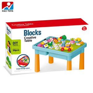 Tavolo Educativo Multifunzionale con Blocchi di Plastica per Bambini, Giocattolo Creativo per Costruzioni - Product Image 5