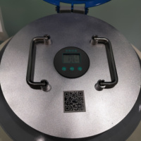 Garantie sous vide de 5 ans LN2 réservoir Dewar flacon sperme stockage YDH-10-125 10L sec expéditeur cryogénique liquide azote navire