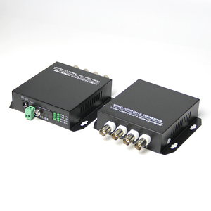 1 par de modo único de fibra de 4 canal RS485 devolver datos óptico Digital Video Converter - Product Image 6