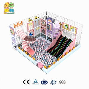 Toboggan en spirale sur le thème des bonbons <span class=keywords><strong>Smartkids</strong></span>, piscine à balles, toboggan arc-en-ciel pour tout-petits, équipement de terrain de jeu intérieur commercial EN1176 - Product Image 1