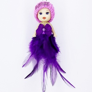YZ-16 Femmes Sac De Voiture Pendentif <span class=keywords><strong>Fourrure</strong></span> robe de <span class=keywords><strong>mariée</strong></span> Poupée Porte-clés - Product Image 4