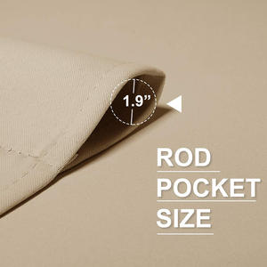 <span class=keywords><strong>Tende</strong></span> Corte Personalizzate per Finestre con Passanti, Tessuto 210 GSM, <span class=keywords><strong>Tende</strong></span> Oscuranti Monocolore per <span class=keywords><strong>Cucina</strong></span> - Product Image 3