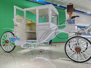 Rainha branca Cinderela Abóbora Cavalo Transporte Gracioso Real Treinador para o Casamento Casamento Sonhador Branco Princesa Buggy - Product Image 5