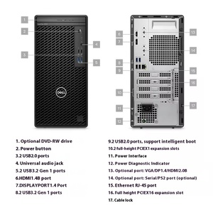 คอมพิวเตอร์ตั้งโต๊ะธุรกิจ Dell OptiPlex PC 7020 MT รุ่นที่ 12 13 14  7020MT Tower OptiPlex 7020 OptiPlex 7020 - Product Image 3