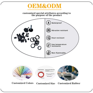 Tùy chỉnh đàn hồi và màu xanh lá cây FKM ffkm NBR Viton O-ring nước quả Silicone cao su con dấu Gasket O Ring - Product Image 3