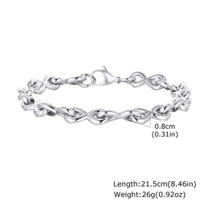 Vintage Hip Hop <b>Mens</b> Stainless Steel Bracelet Minimalist Jewelry Link Chain Bracelet - Product Image 6