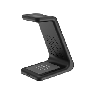 QI 10W de carga rápida 3 en 1 cargador inalámbrico para Iphone 11 Pro cargador Dock para reloj de <span class=keywords><strong>Apple</strong></span> 5 4 Los Airpods Pro <span class=keywords><strong>soporte</strong></span> de carga inalámbrico - Product Image 3
