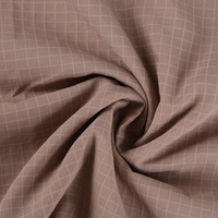 Tissu Jacquard en Nylon Mat Tissé 300T, 72 GSM, Ultraléger, Entièrement Mat, Imperméable, à Carreaux de 0,4 cm, pour Vêtements, Vestes, Sacs, Certifié GRS OEKO-TEX