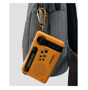 Custom Radio Solar Hand Crank AM FM SW Radio with LED Flashlight Power Bank Alarm for Outdoor - Product Image 4