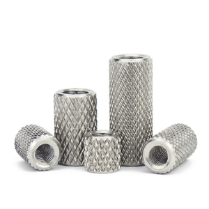 High Quality M4-M24 Steel Knurled Flanged Nuts Custom Zinc Coated Anti-Loosening Threaded <b>Fasteners</b> OEM Service - Product Image 2
