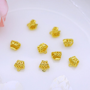 Cuentas tubulares huecas irregulares chapadas en oro de 18 quilates para la fabricación de pulseras, accesorios de joyería DIY 0068 - Product Image 4