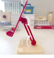 Nouveau produit tendance : Support de téléphone réglable en acrylique, support de tablette multi-angles, résistant aux chutes et durable pour bureau d'étudiant