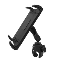 Support de tablette pour moto en alliage d'aluminium, support de montage avec pince de 1 pouce, support de tablette antivol, support de tablette en métal de 10,1 pouces pour Ram