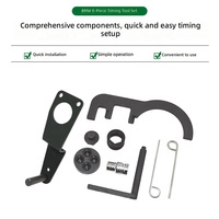 Kit d'outils spéciaux de calage d'arbre à cames pour moteur diesel BMW N47 N47S N57 2.0 en acier à haute teneur en carbone, 8 pièces, avec mallette rigide, garantie 1 an, réparation automobile
