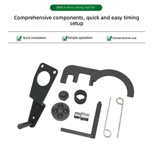 Kit d'outils spéciaux de <span class=keywords><strong>calage</strong></span> d'arbre à cames pour <span class=keywords><strong>moteur</strong></span> diesel <span class=keywords><strong>BMW</strong></span> <span class=keywords><strong>N47</strong></span> N47S N57 2.0 en acier à haute teneur en carbone, 8 pièces, avec mallette rigide, garantie 1 an, réparation automobile - Product Image 5
