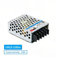 Alimentation à découpage AC-DC métallique MORNSUN LM15-23Bxx Série 15W, sortie unique 3.3V/5V/12V/15V/24V/48V, garantie 3 ans
