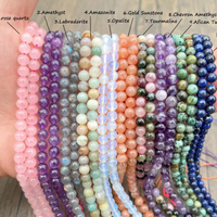 Perles de pierres précieuses naturelles Yuma Healing 6 mm / 8 mm / 10 mm, rondes, lisses, mates, en vrac, pour la personnalisation de bijoux