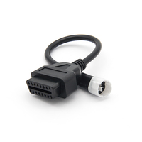 Testeur de batterie 4 broches OBD 2 avec table de codes d'erreur pour scanner moto 12V/24V avec affichage LED