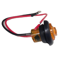 1 número Led 0,75 pulgadas anber luz de posición lateral de camión redondo para remolque RV 10-30V lámpara de cuerpo de camión DOT otros accesorios de luz de coche