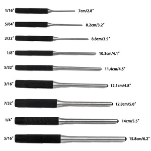 Durable Heat Treated and Drop Forged Steel 9 Pieces <strong>Roll</strong> <strong>Pin</strong> Punch Set Gun Building and Removing <strong>Pins</strong> Repair Tool - Product Image 5