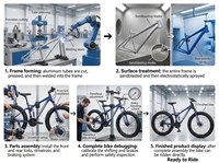 Vélo de montagne pour homme adulte, cadre en acier au carbone, suspension avant en alliage d'aluminium, freins à disque souples, 24/26 pouces, 21 vitesses