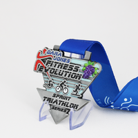 Usine Design Personnalisé Cyclisme Vélo Triathlon Duathlon Vélo Course Prix Souvenir Médailles En Métal