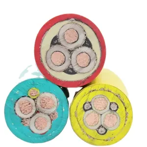 5 core 4mm rubber insulated material waterproof electrical power cable flexible cable mining cable