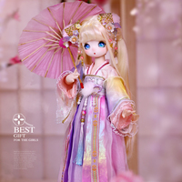 Nouvelles poupées BJD en plastique ABS, 14 pouces, corps articulé à 30 points, poupée BJD DS pour les filles, jouets